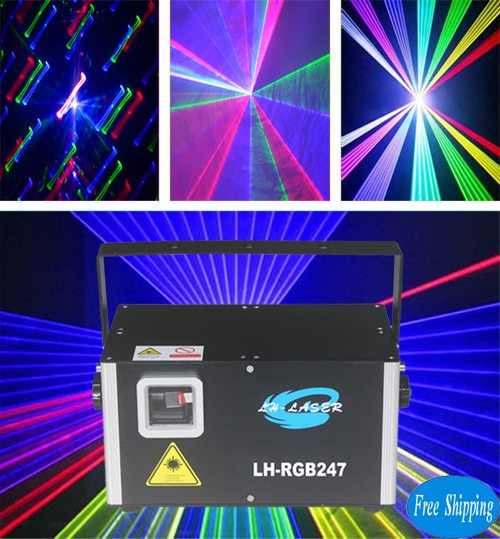 Free Shipping Night club 2.5w rgb animation laser light 