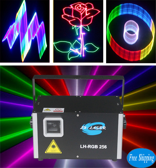 Free Shipping 3.5 watt rgb Laser Projector for Christmas