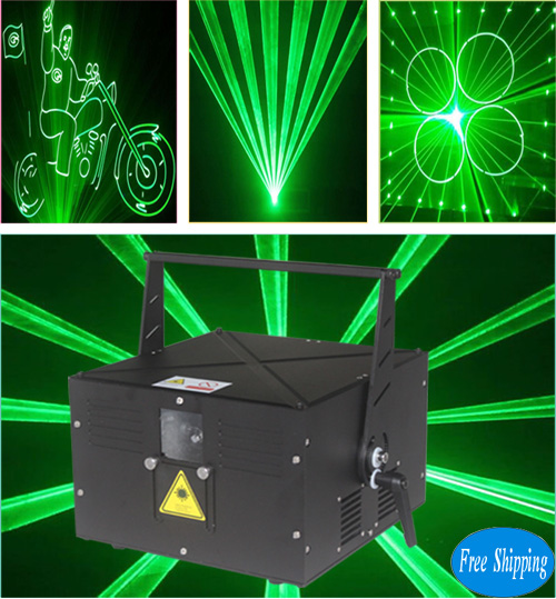 Free Shipping 4W ILDA Single Green Animation Laser Projector