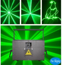 Free Shipping 5w green laser projector for logo and stage